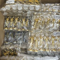 Set 12 x blue  white red green saint Benedict Crucifix with Sticker for Car or Table (3 inches)