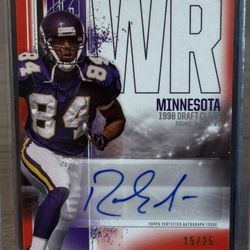 Randy Moss Veteran Class Auto 15/25