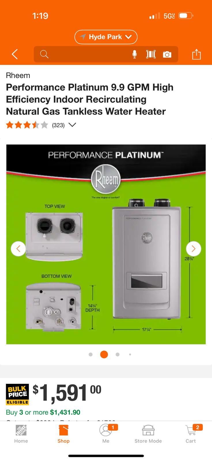 Performance Platinum GPM High Efficiency Indoor Recirculating