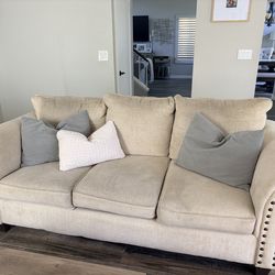 Love seat and couch