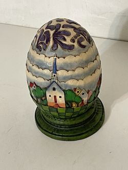 Jim Shore Egg Decor 