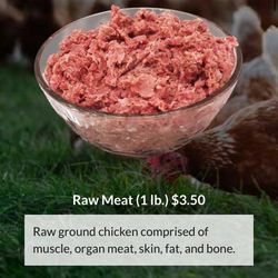Raw Pet Food For Cats And Dogs (chicken) 