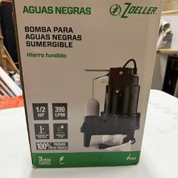 Zoeller pro 0.5 HP sewage pump.