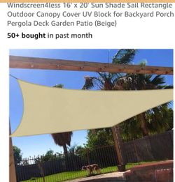 Shade sail 16x20 brand new. Pick up only Ray & AZ Avenue.