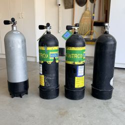 Steel 100’s  SCUBA Tanks 