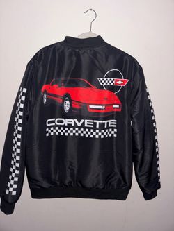 GM Chevrolet Corvette Satin Full-Zip Jacket Men’s Medium