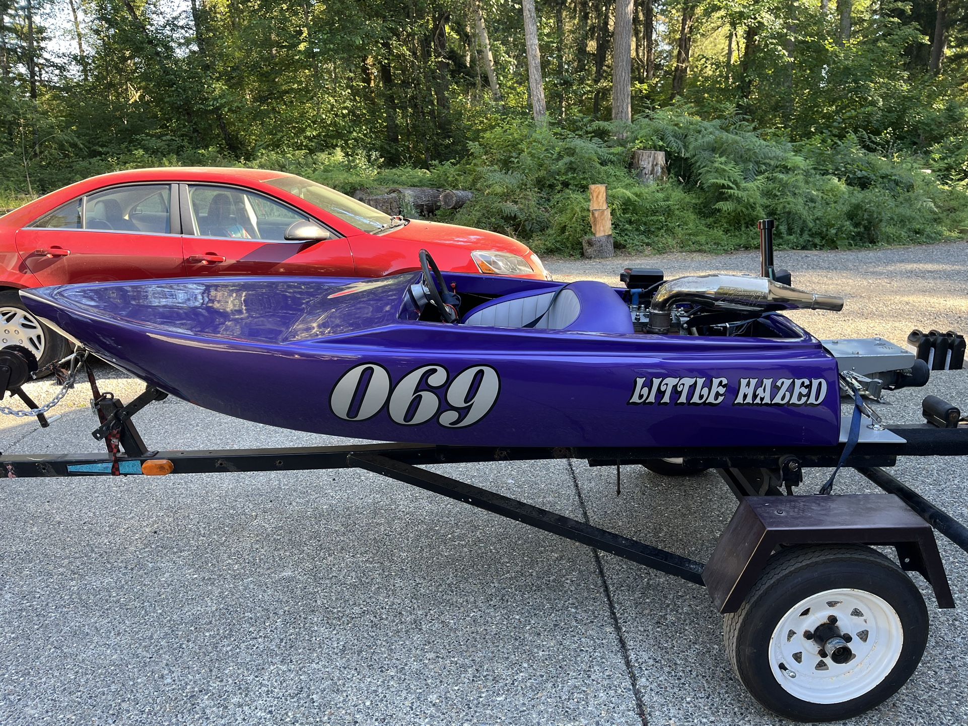 Kawasaki 550 Mini Jet Boat And Trailer Very Unique!!