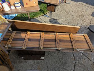 Vintage Wooden Arrow Toboggan Sled