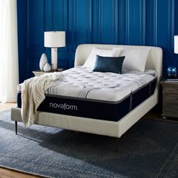 Queen memory foam mattress $320 - brand new - novaform- same day delivery available