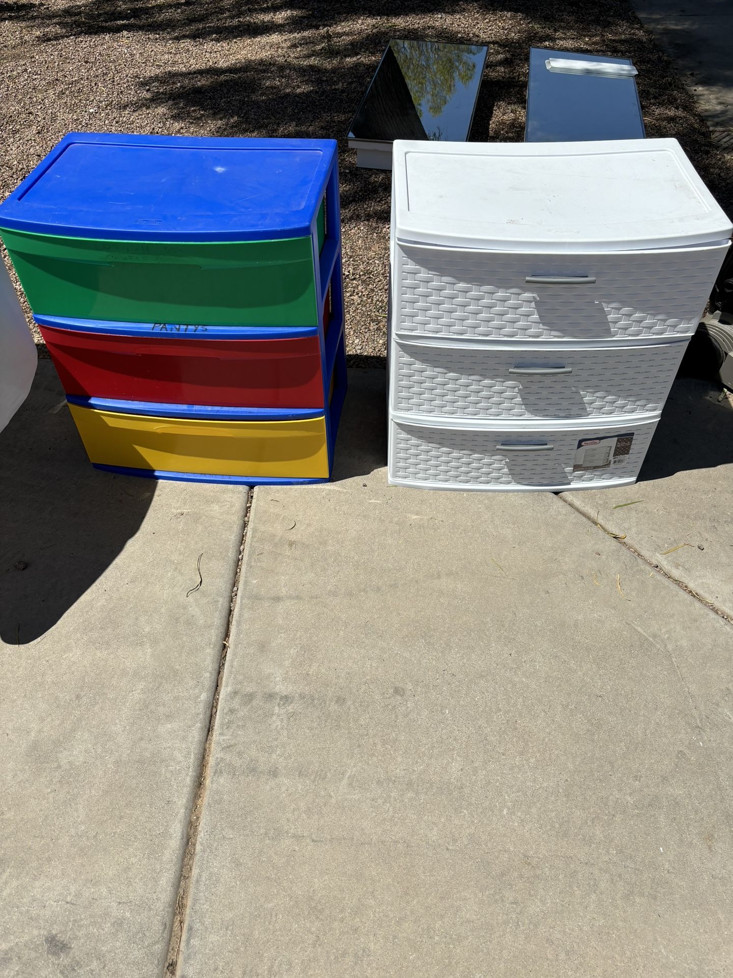 3 Drawer Plastic Bins