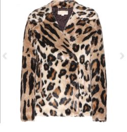 Michael kors leopard faux fur coat   Xl