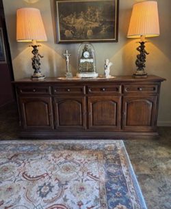Brazilian Rosewood Buffet Console TV Stand (please read)
