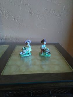 Girl and boy decoration