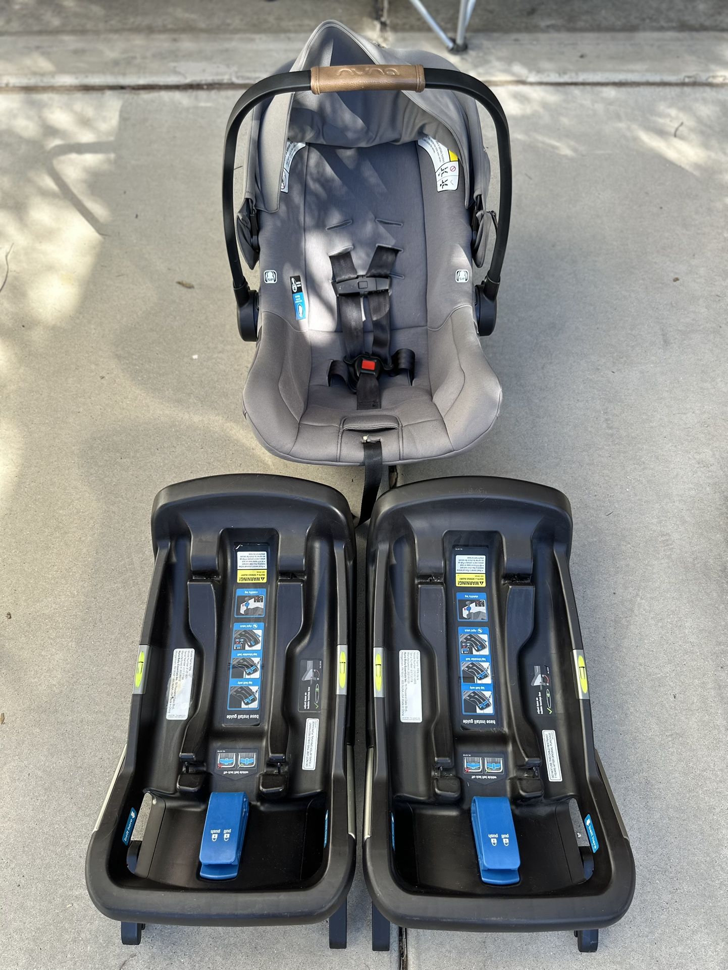 Nuna Pottery barn Kids Car seat With 2 Bases