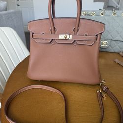 Brown Leather Hand Bag
