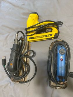 Carpet steam irons & Electric staple gun