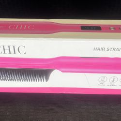 Pink Tyche Chic Hair Straightening Comb 