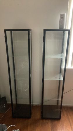 Glass Black cabinets