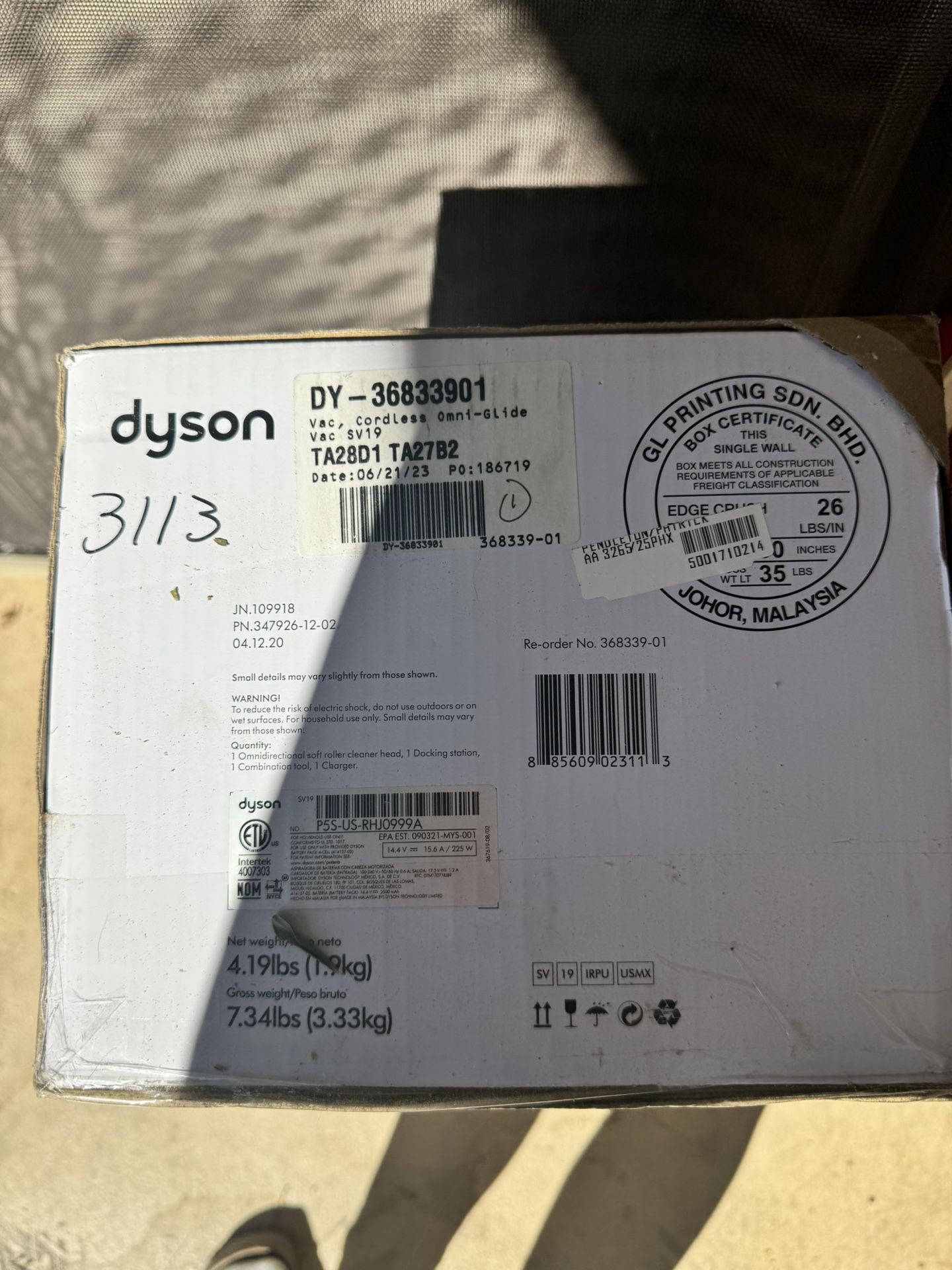 Dyson Cordless Vacuum SV19 Omni Glide New