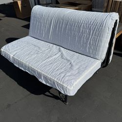 IKEA LYCKSELE LÖVAS Full Size Sleeper Sofa Futon with Denim Cover Very Clean and Excellent Condition