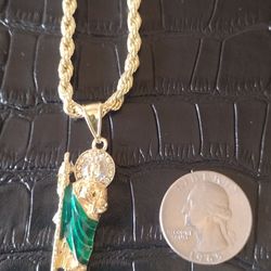 Religious Pendant And Chain Set 