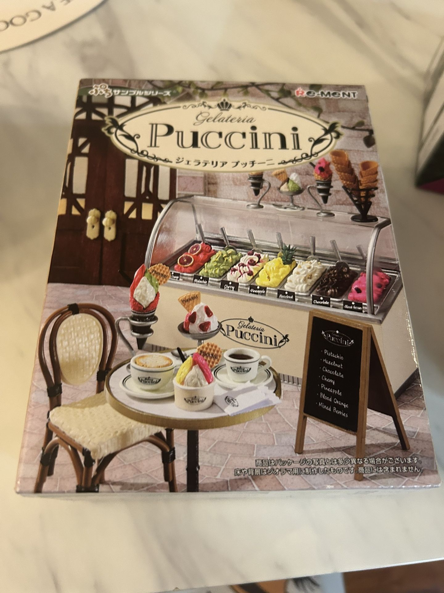 Re-ment Petit Sample Series Gelateria Puccini All Types Complete Set Box New