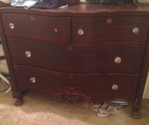 Antique Dresser and Mirror