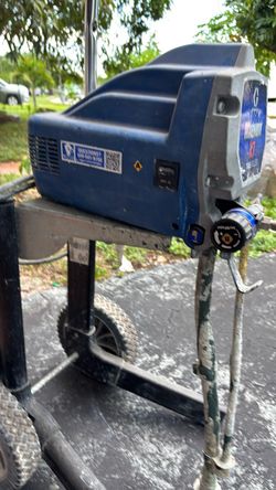 A  paint machine spray