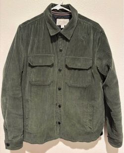 Green Corduroy Button Up Small