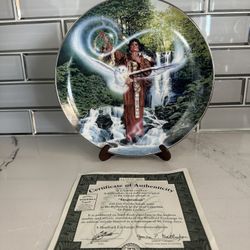 Bradford Exchange Native American Plate 4th Issue Reflections of the Soul