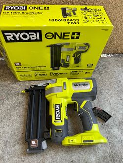 RYOBI ONE+ 18V 18-Gauge Cordless AirStrike Brad Nailer (Tool Only)