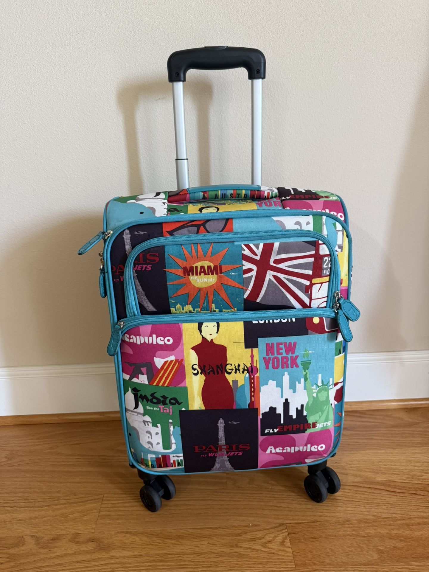 French Bull Carry On Luggage Suitcase 21”