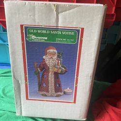 Santa Clause Old World Votive 