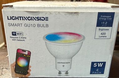 2 boxes -Lightinginside Smart GU10 LED Bulb 5W RGB WiFi Alexa Google 4 Pack 420lm