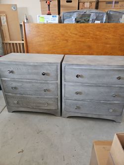 Two dresser nightstands
