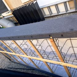 2 Twin Size Box springs With Rollout Metal Framing 