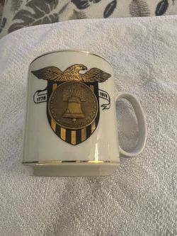 Vintage 1976 US Bicentennial Commemorative Mug – Lacey Lumber Co. Advertising Collectible