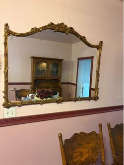 Vintage ornate wall mirror