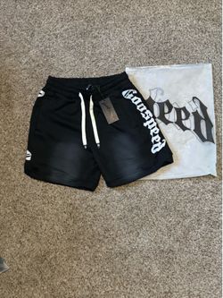 Godspeed black&white shorts