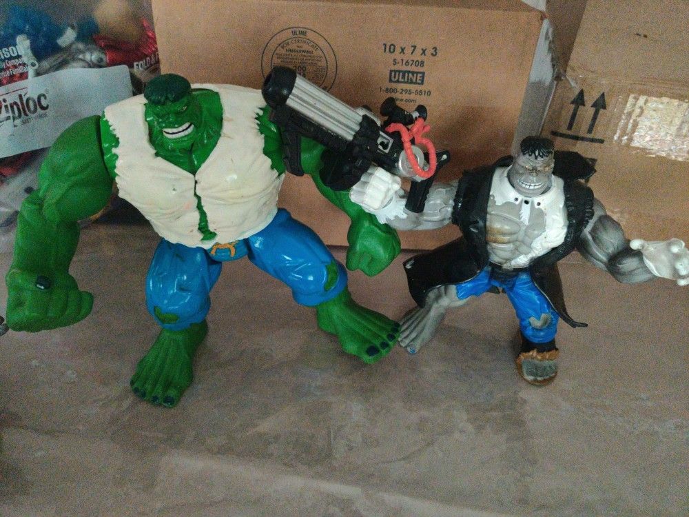 Toy Biz 1996 Green And Grey Hulk
