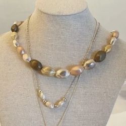 Multi Tone 925 Silver Jewelry. Necklaces, Earrings, Ring, Bracelets—//