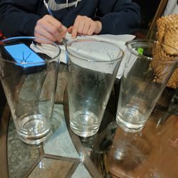 Atomic Starburst Glasses Modern Mid Century Set Of 4  