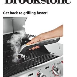 Brookstone Steam Cleaning Grill Brush Motorized 