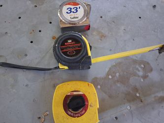 Lot of 3 Tape Measures – Lufkin, Regal, Ace