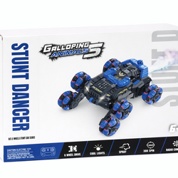 Stunt Car Gift for Boys And Girls, Featuring a 2.4Ghz Double-Sided Design That Can Rotate 360°, Equipped with Headlights, And Designed for Off-Road Dr