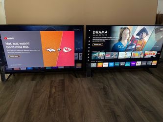 2 Vizio 40” Smart TV With New Remote Control $110 EACH Firm on Price