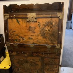 Korean Vintage Secretary Desk 1970s