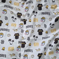 Padres XL  button Down Shirt