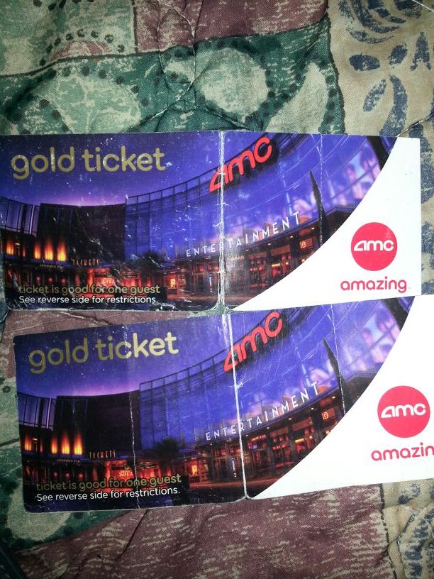 2 Amc theater gold tickets