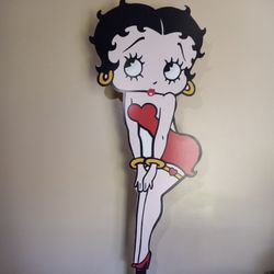Betty Boop MD Board Cut Out Wooden Stand